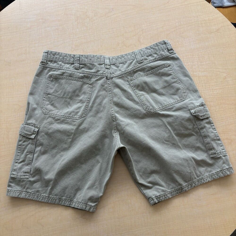 Wrangler Authentics Mens Size 42 Cargo Shorts Beige 100% Cotton ZM6LSBH - Picture 13 of 14